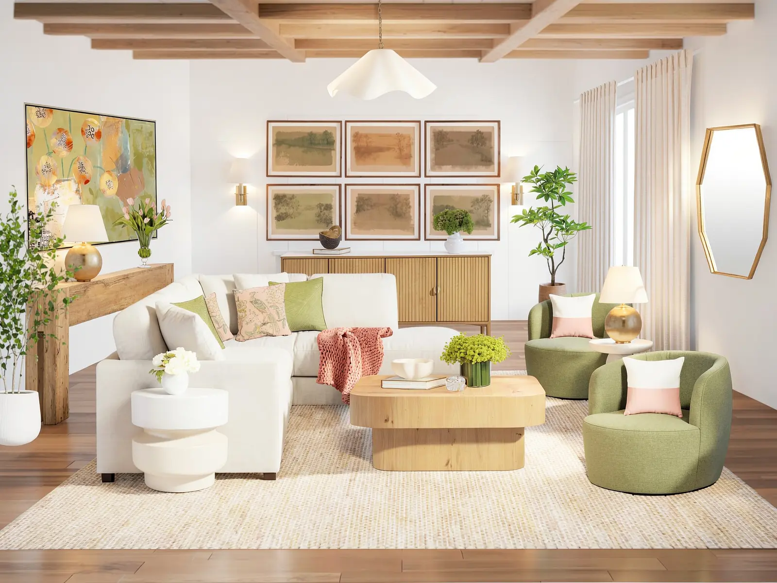 Relaxing Spring Living Area